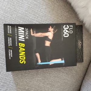 Flo 360 three pack mini leg butt workout bands